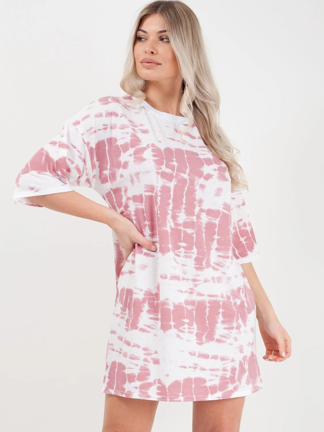 Tie Dye Oversized Boyfriend Tunic T-Shirt