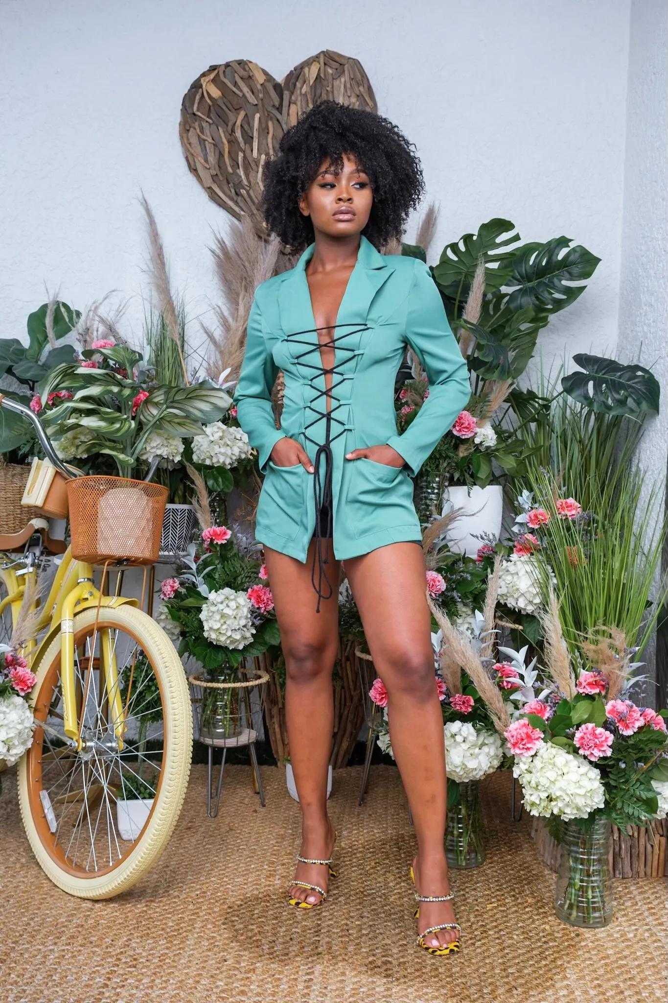 Tie Me Up Green Jacket