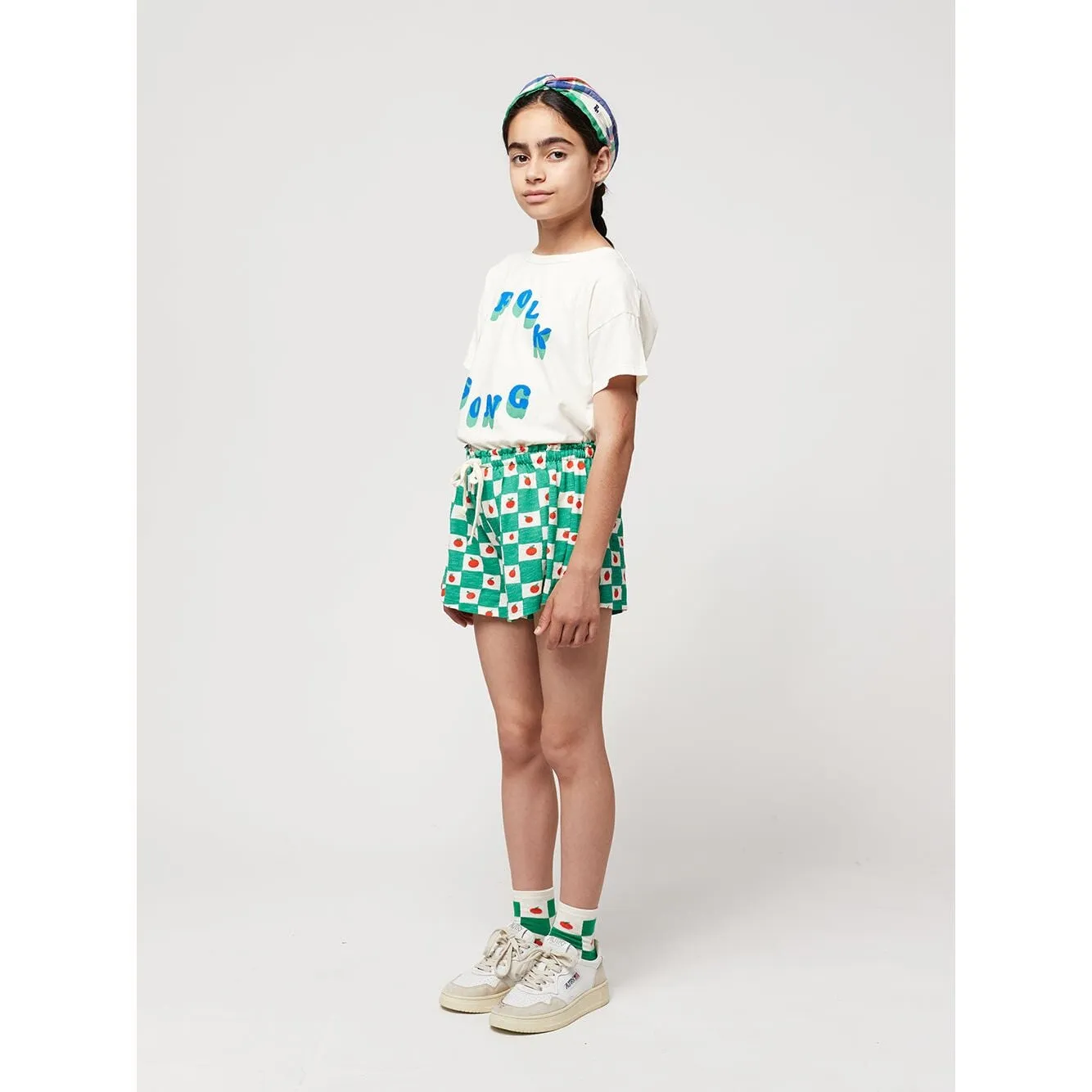 Tomato All Over Ruffle Shorts