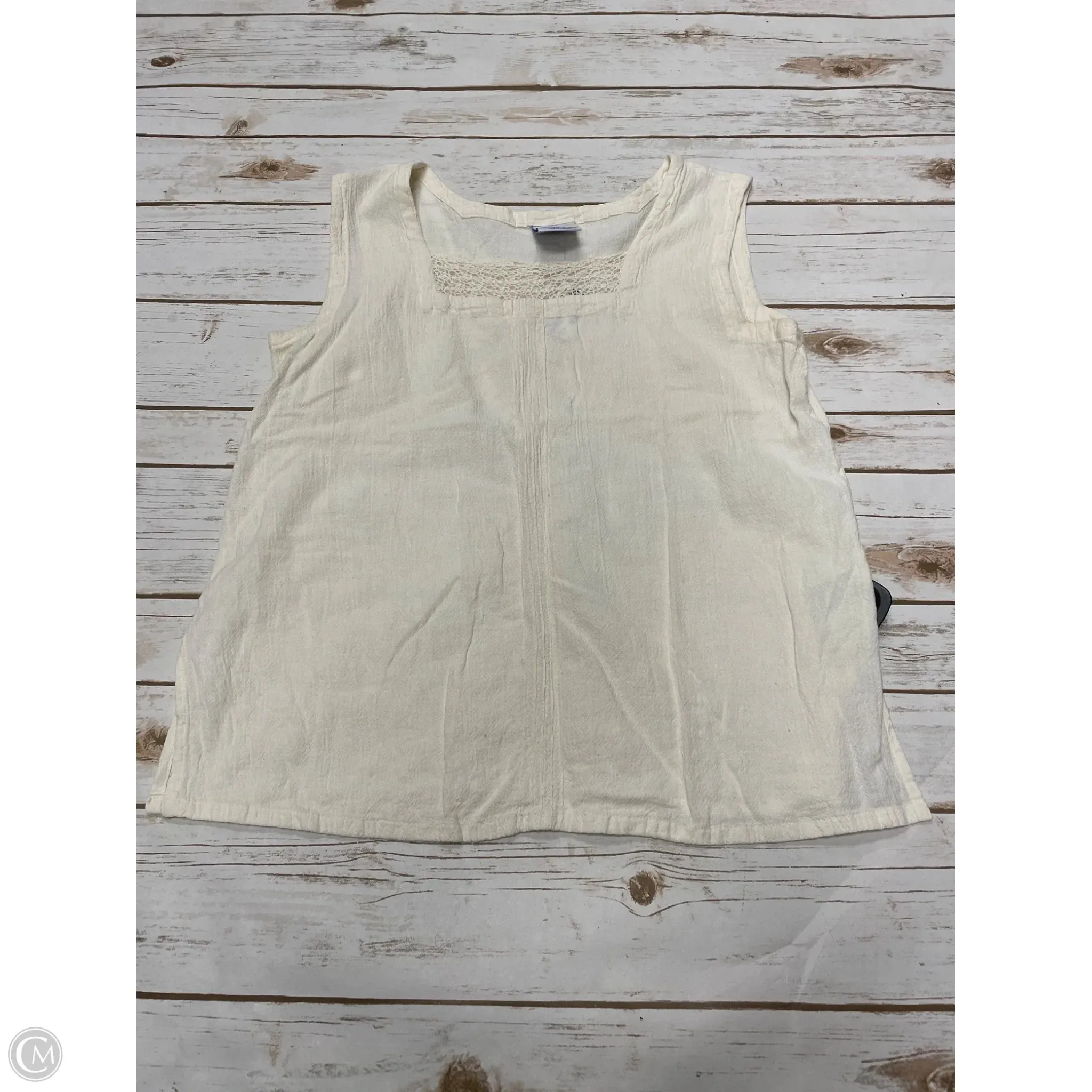 Top Sleeveless By Cme In Tan, Size: S