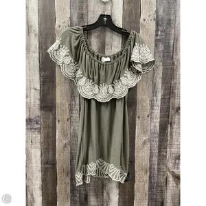 Top Sleeveless By Fever In Green, Size: L