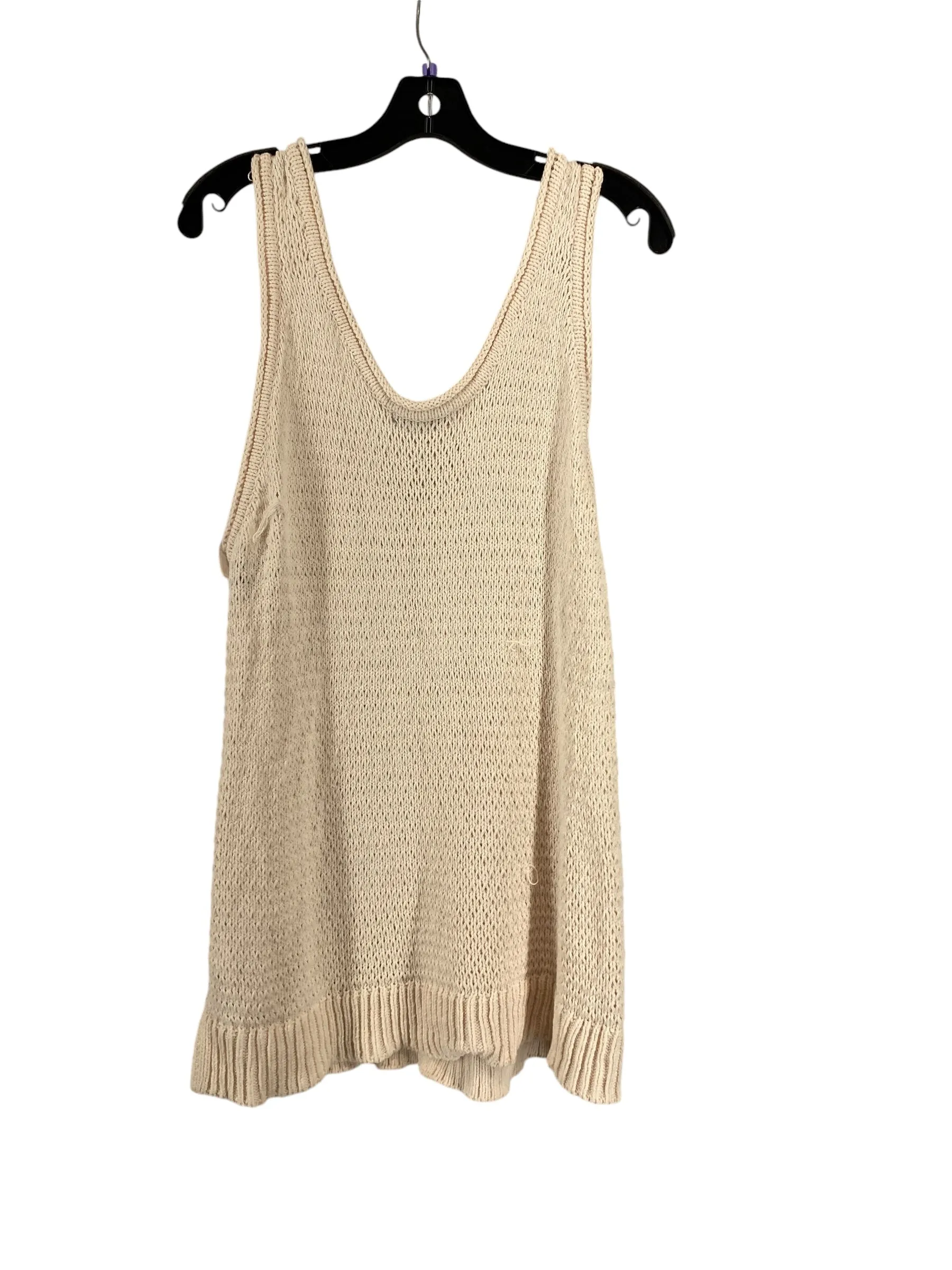 Top Sleeveless By Madewell In Cream, Size: 1x