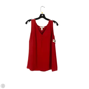 Top Sleeveless By White House Black Market In Red, Size: L