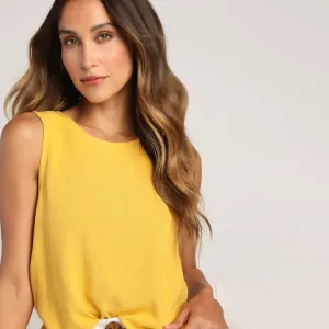 Total Refinery Mustard Yellow  Tank Top
