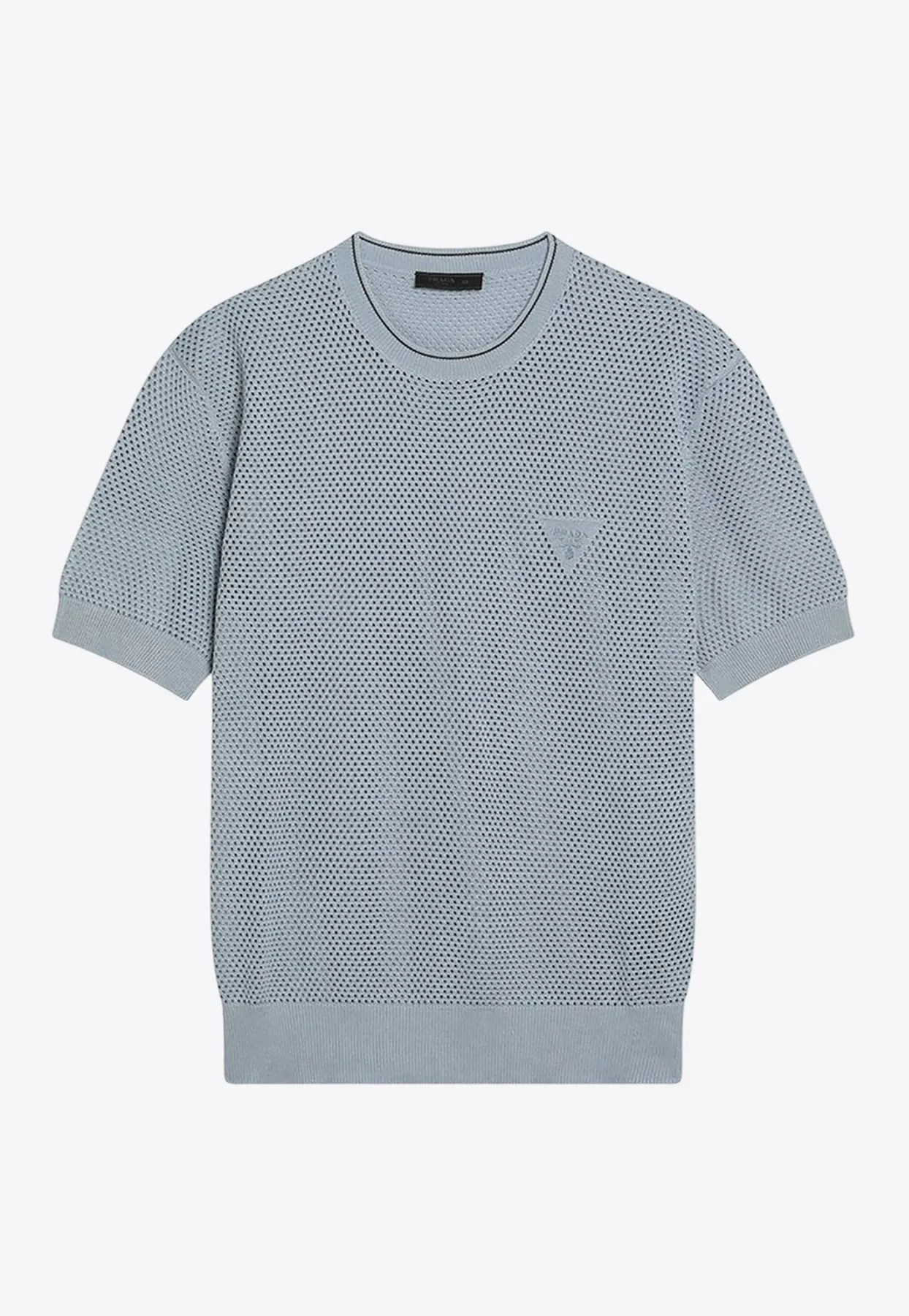 Triangle Logo Perforated T-shirt