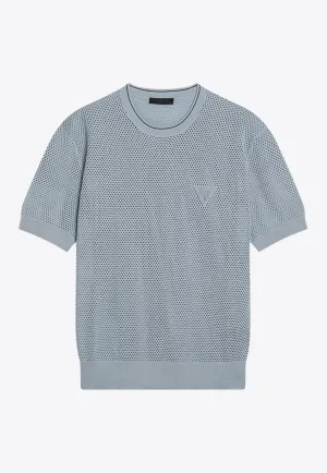 Triangle Logo Perforated T-shirt