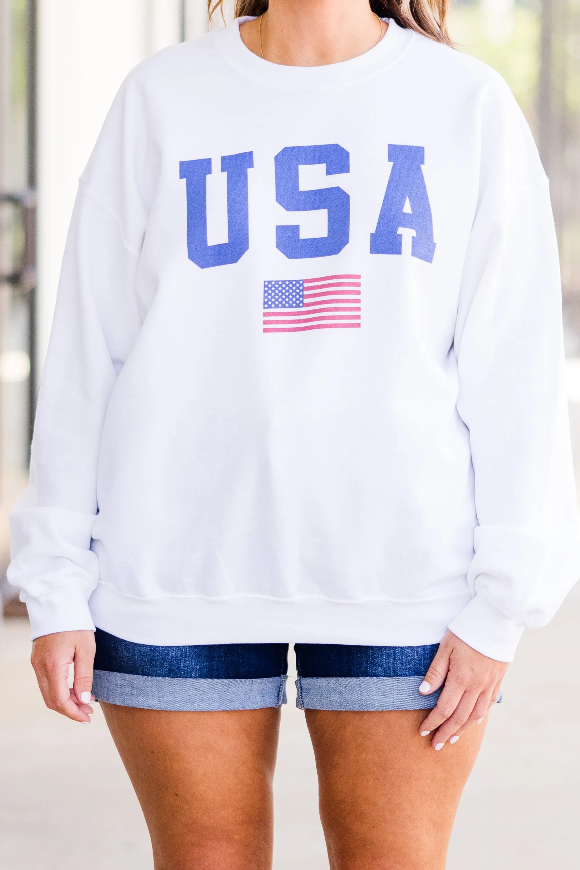 True American Spirit Sweatshirt, White