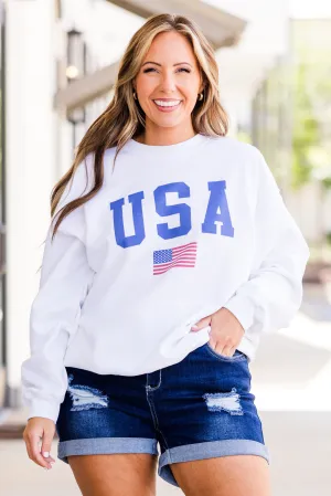 True American Spirit Sweatshirt, White