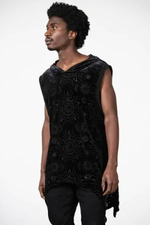 Truthsayer Burnout Hooded Vest - Black -