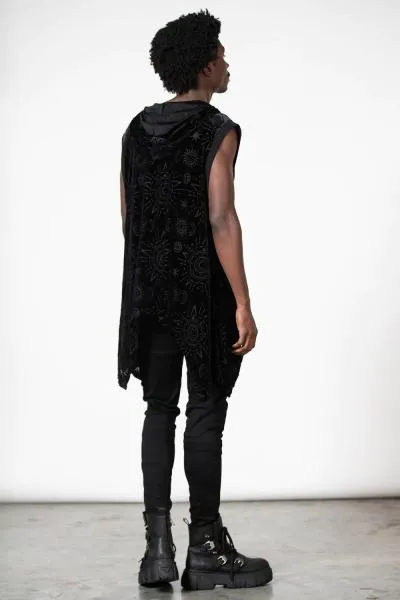 Truthsayer Burnout Hooded Vest - Black -