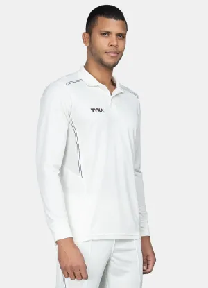 Tyka Prima Cricket T Shirt Full Sleeve Off White