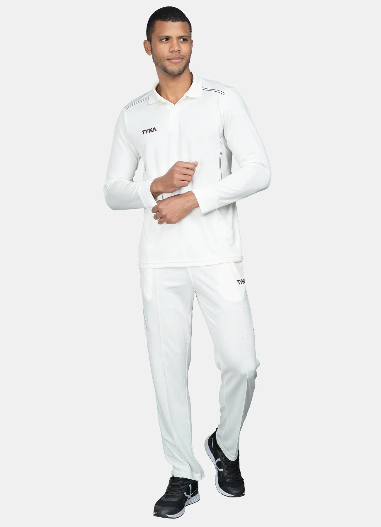 Tyka Prima Cricket T Shirt Full Sleeve Off White