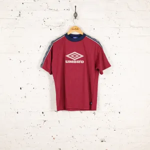 Umbro 90s Sport T Shirt - Maroon - M