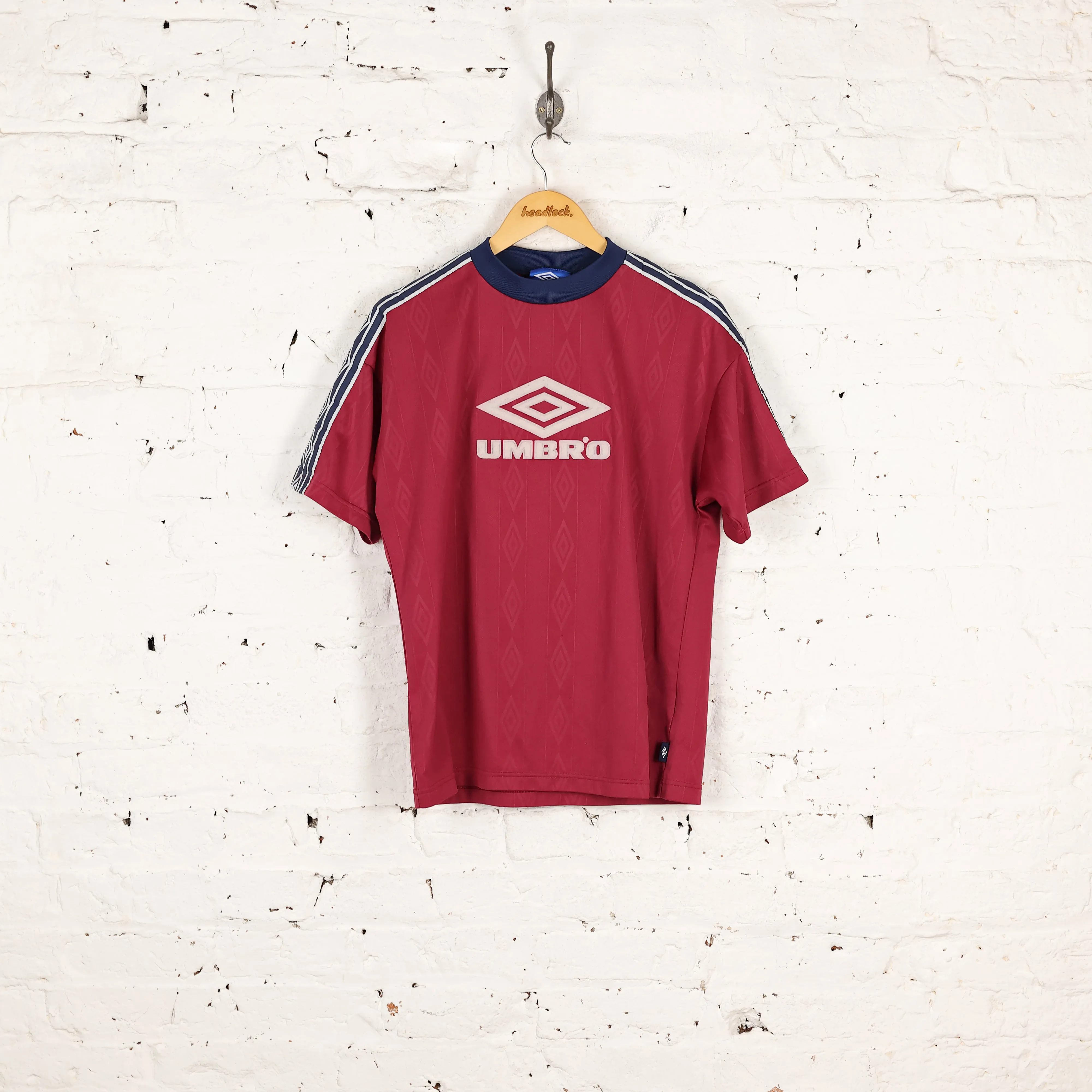 Umbro 90s Sport T Shirt - Maroon - M