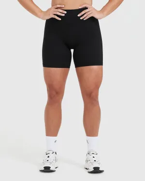 Unified High Waisted Shorts 6" | Black