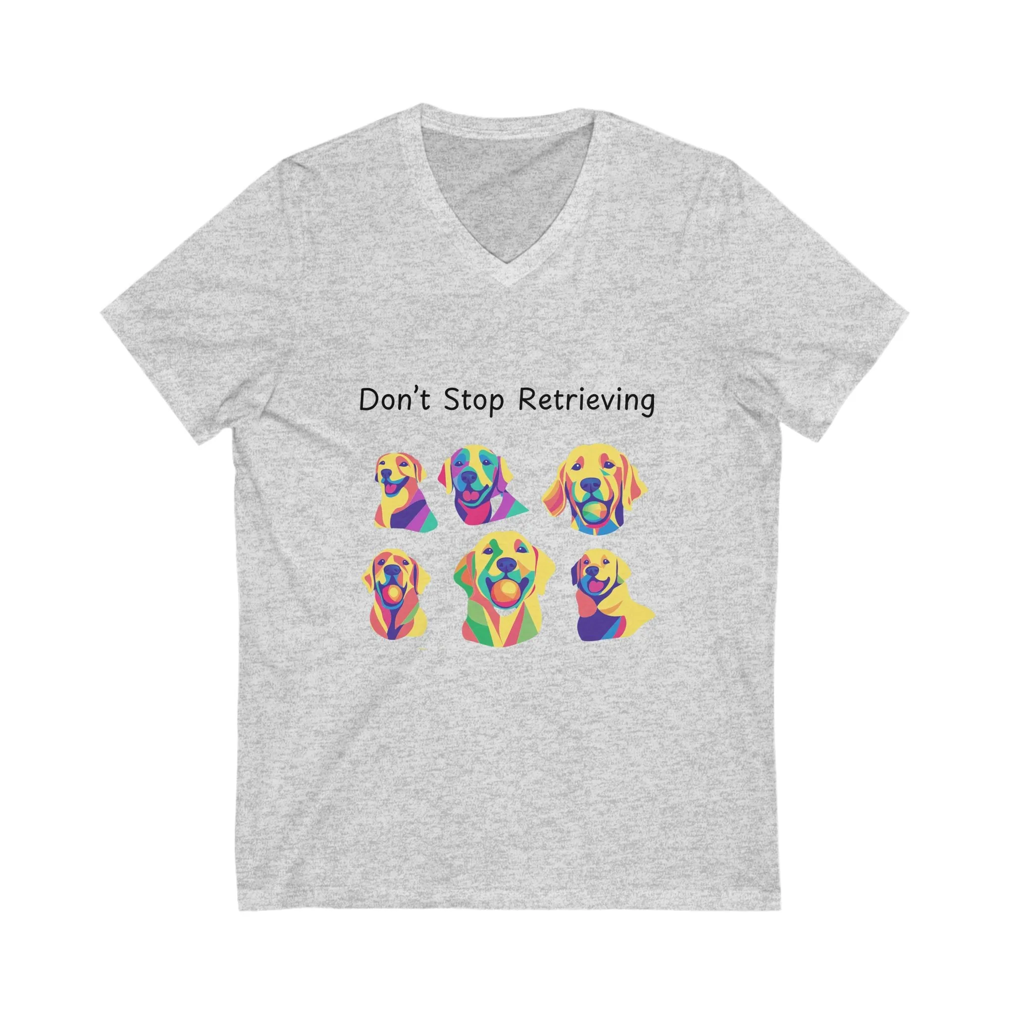 Unisex Jersey Short Sleeve V-Neck Tee