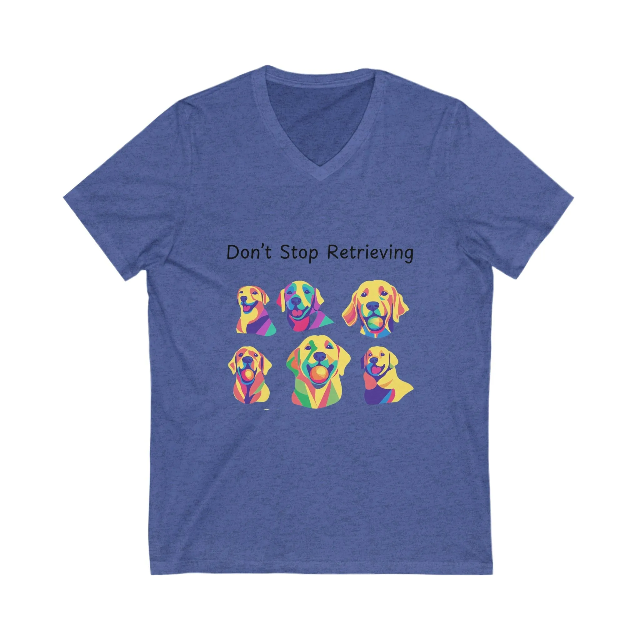 Unisex Jersey Short Sleeve V-Neck Tee