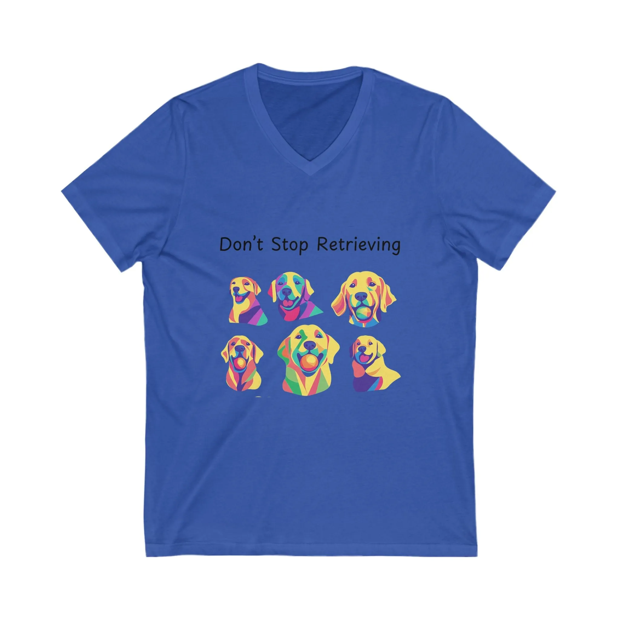 Unisex Jersey Short Sleeve V-Neck Tee