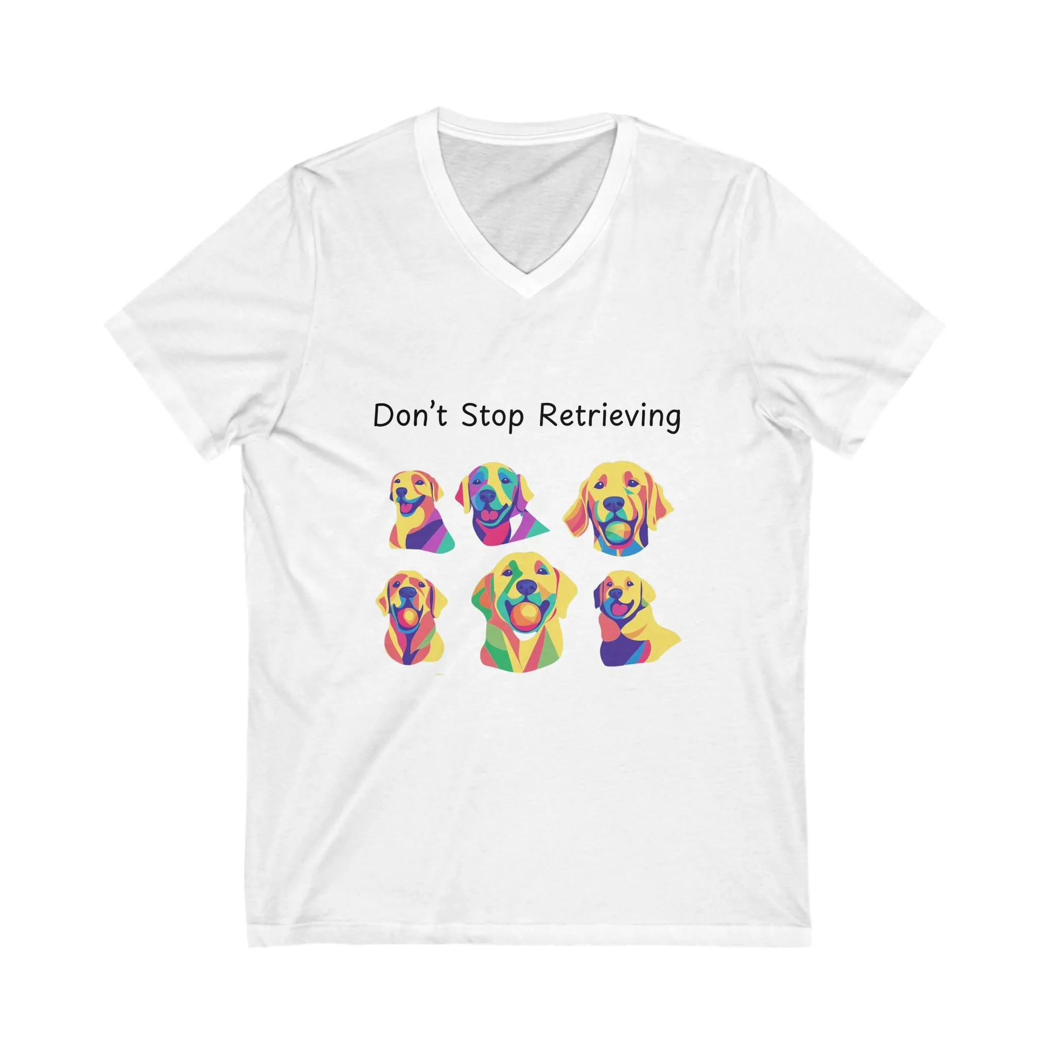 Unisex Jersey Short Sleeve V-Neck Tee