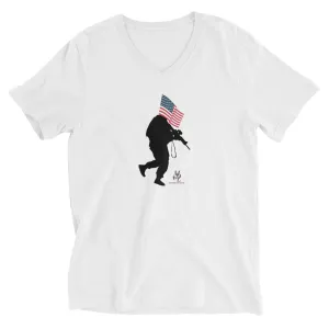 Unisex Short Sleeve V-Neck T-Shirt
