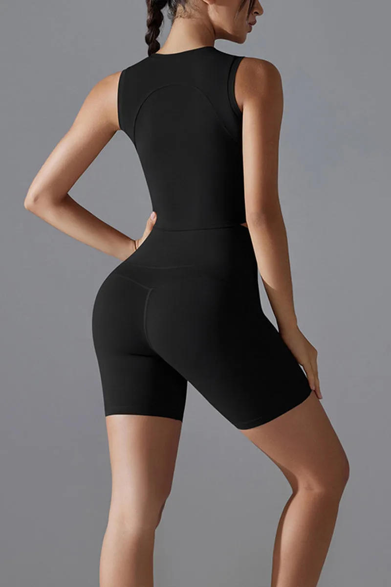 US3525 Workout Tank and Shorts Set