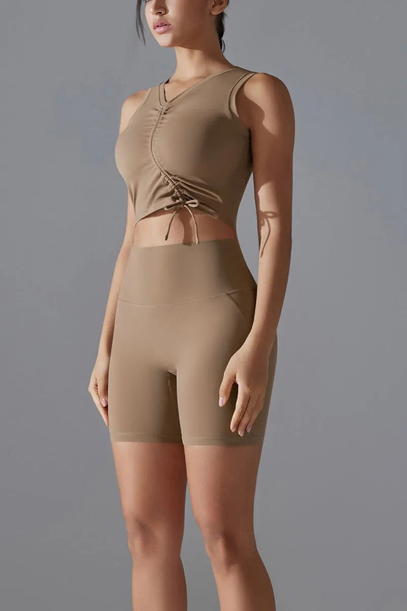US3525 Workout Tank and Shorts Set