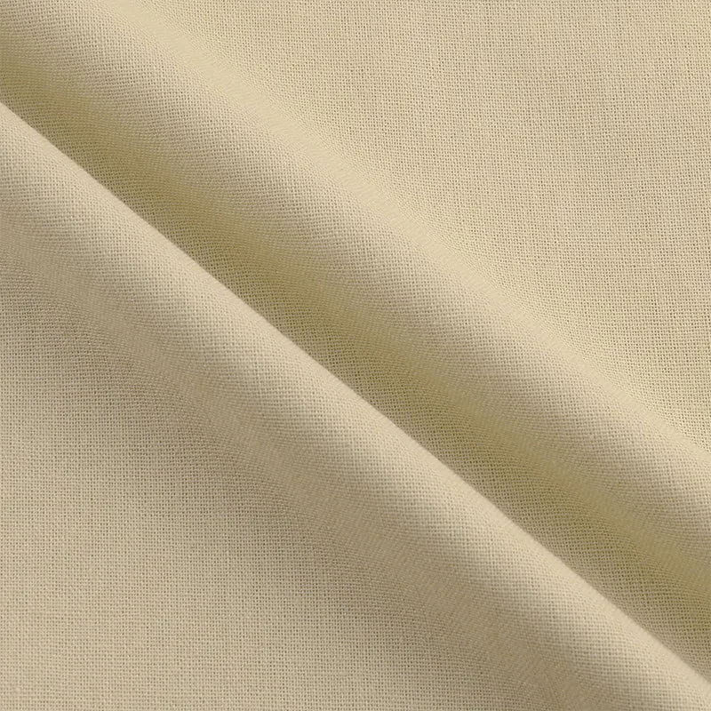V-neck Cotton and Linen Shirt