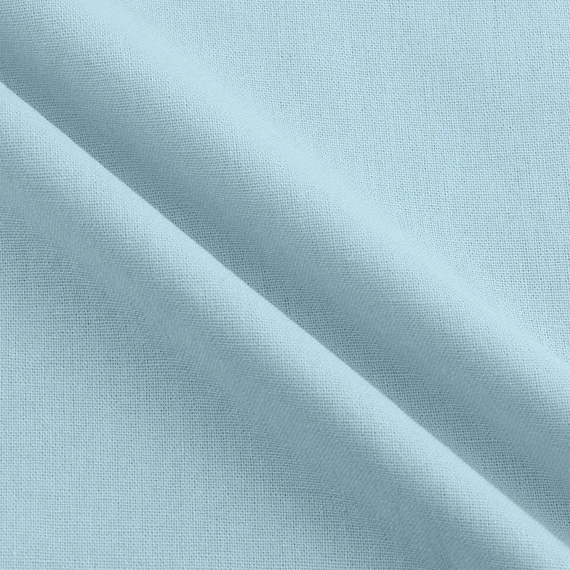 V-neck Cotton and Linen Shirt