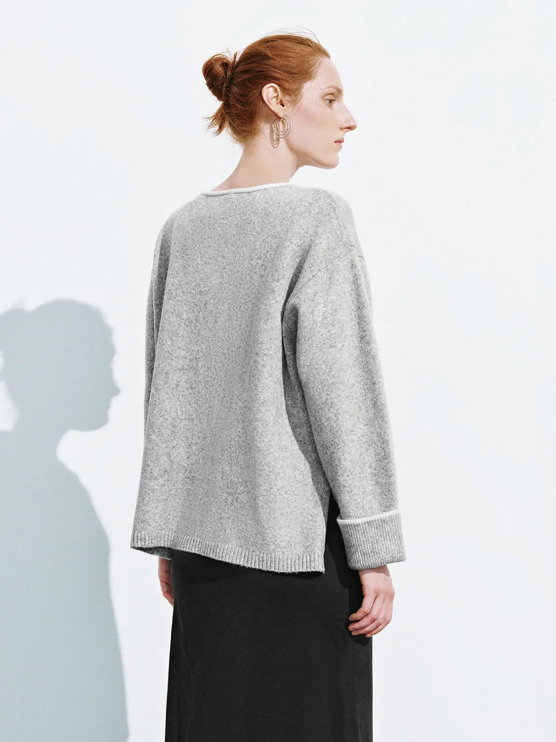 V-Neck Knitted T-Shirts
