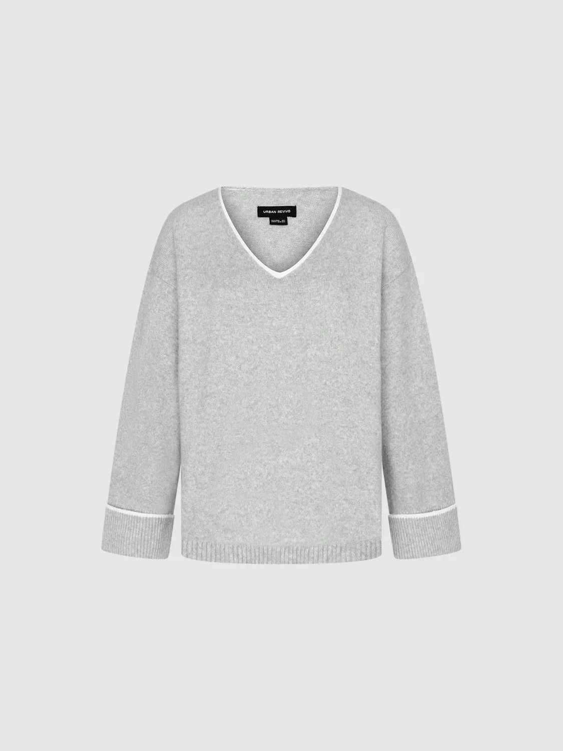 V-Neck Knitted T-Shirts
