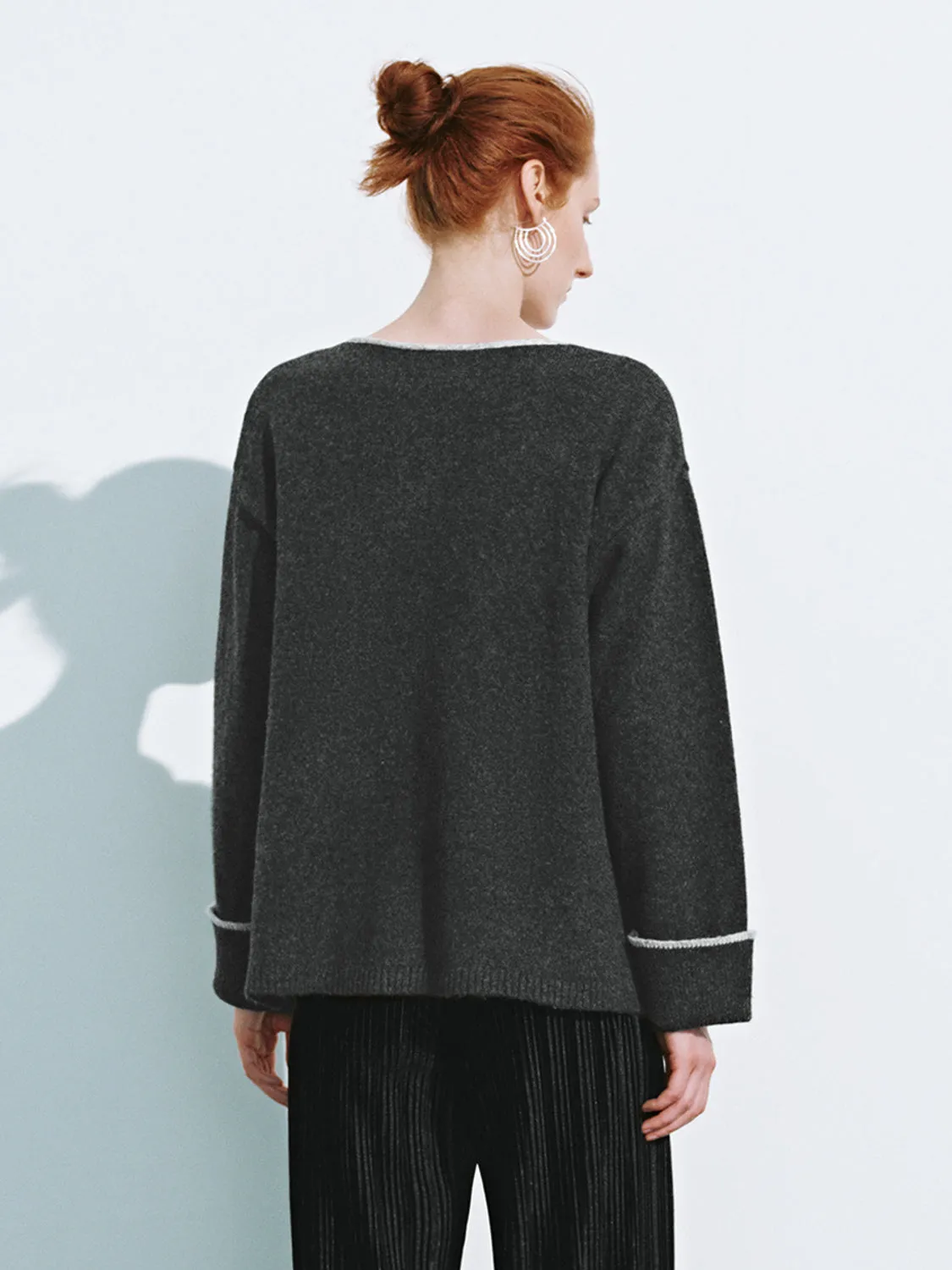 V-Neck Knitted T-Shirts