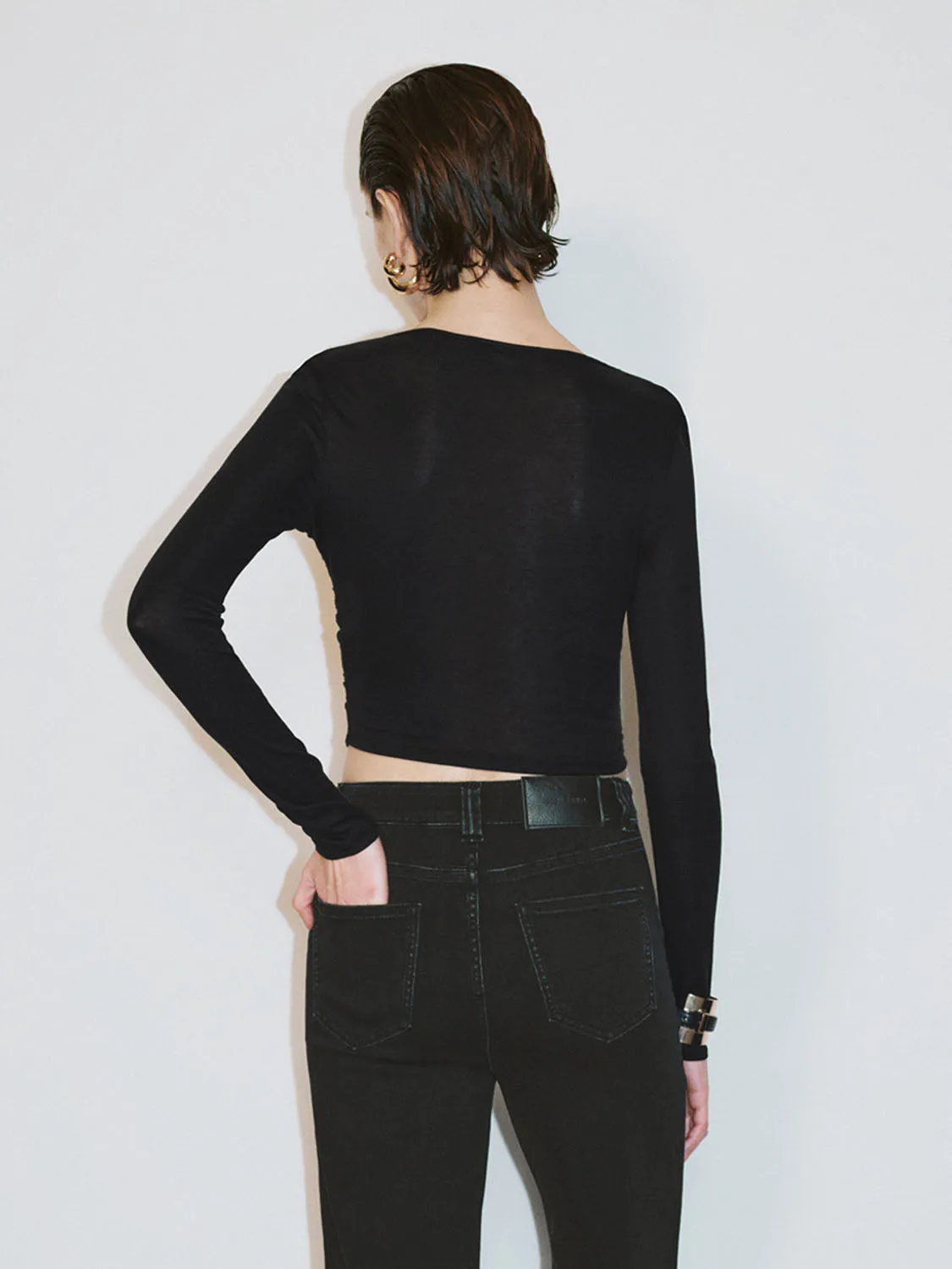 V-Neck Skinny T-Shirts