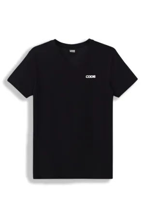 V-Neck T-Shirt _ 156753 _ Black