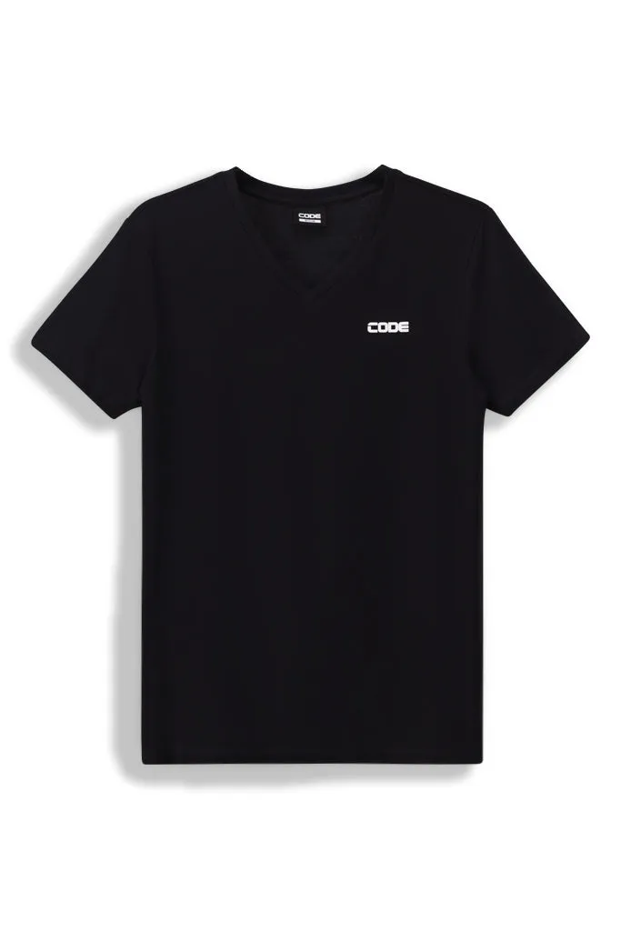 V-Neck T-Shirt _ 156753 _ Black