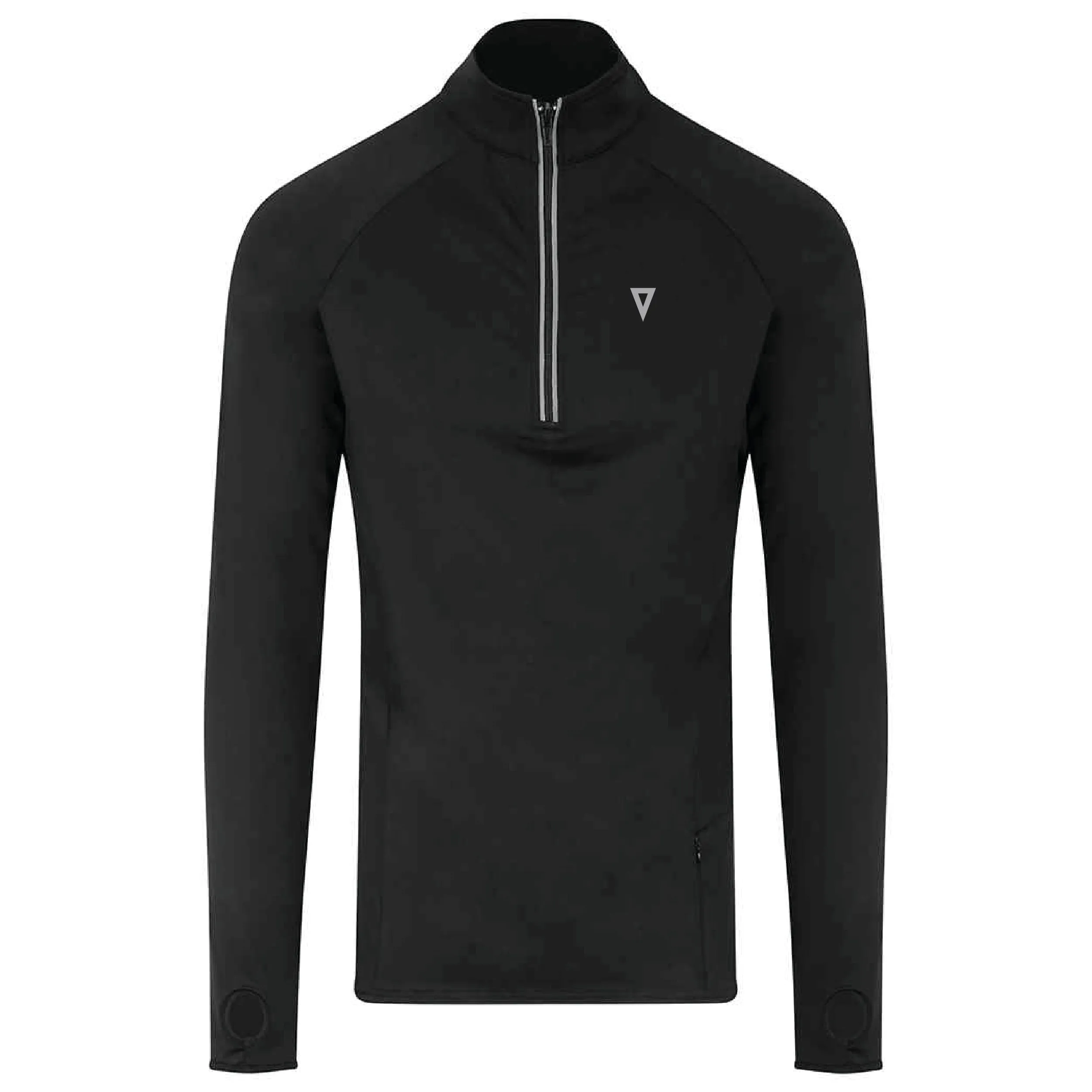 Validate Cool Flex Half Zip Top Jet Black