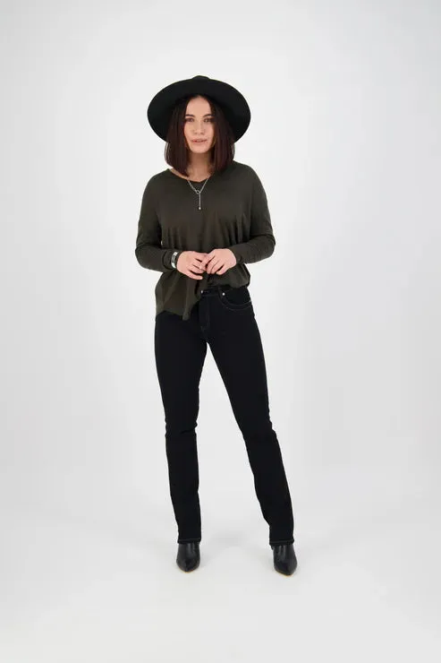 Vassalli Slim leg jean | Black Denim