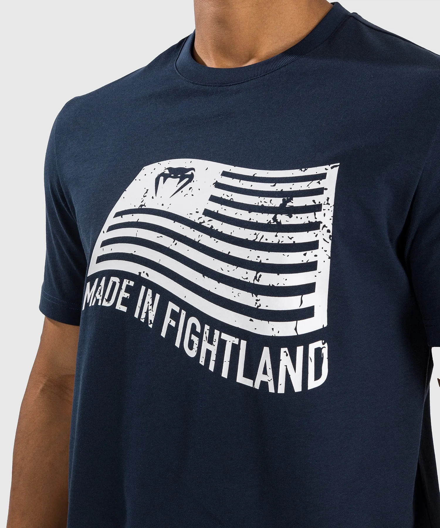Venum Made in Fightland T-shirt - Marineblauw/wit