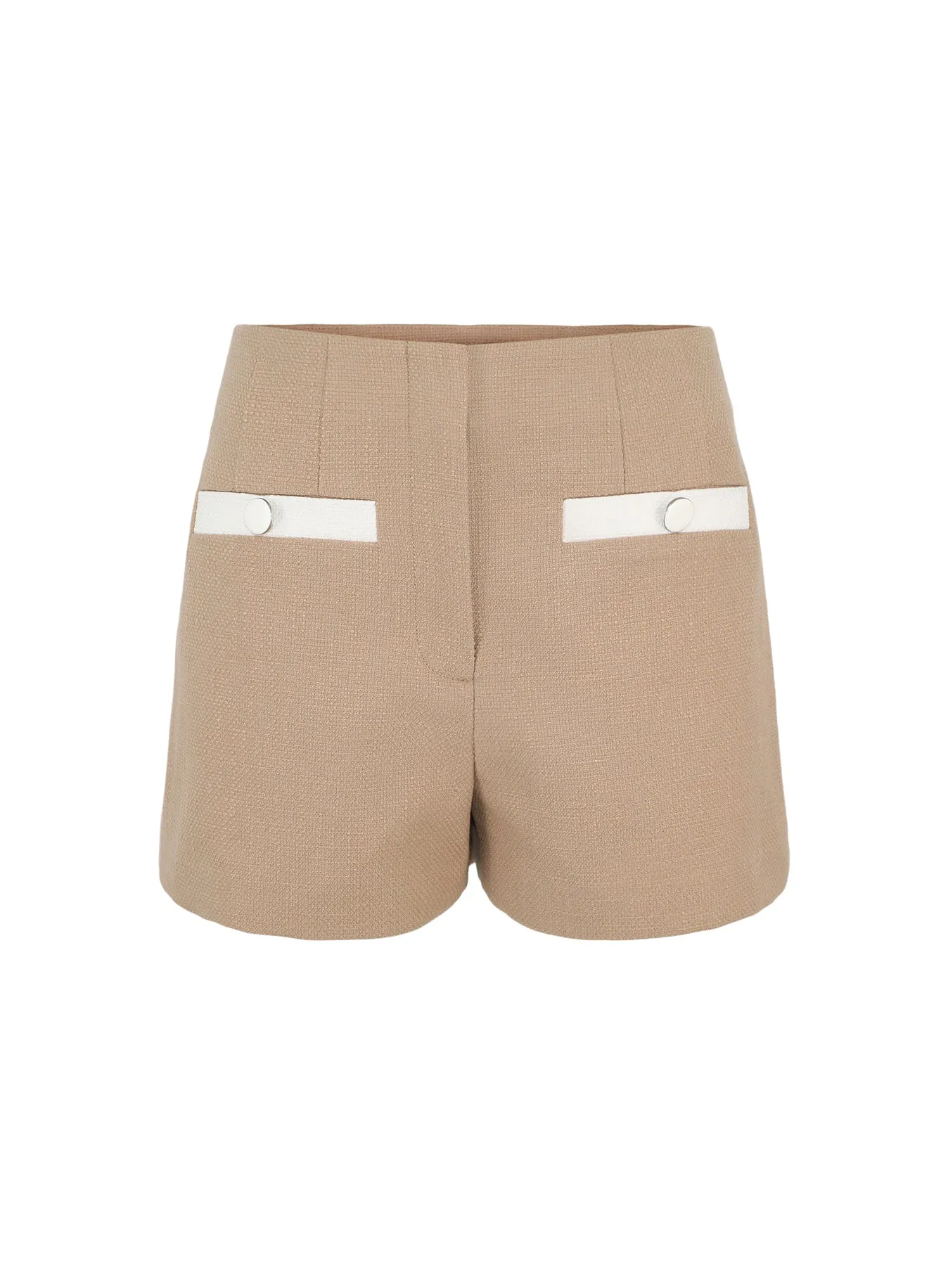 Veronica Beard Gershwin Shorts in Khaki