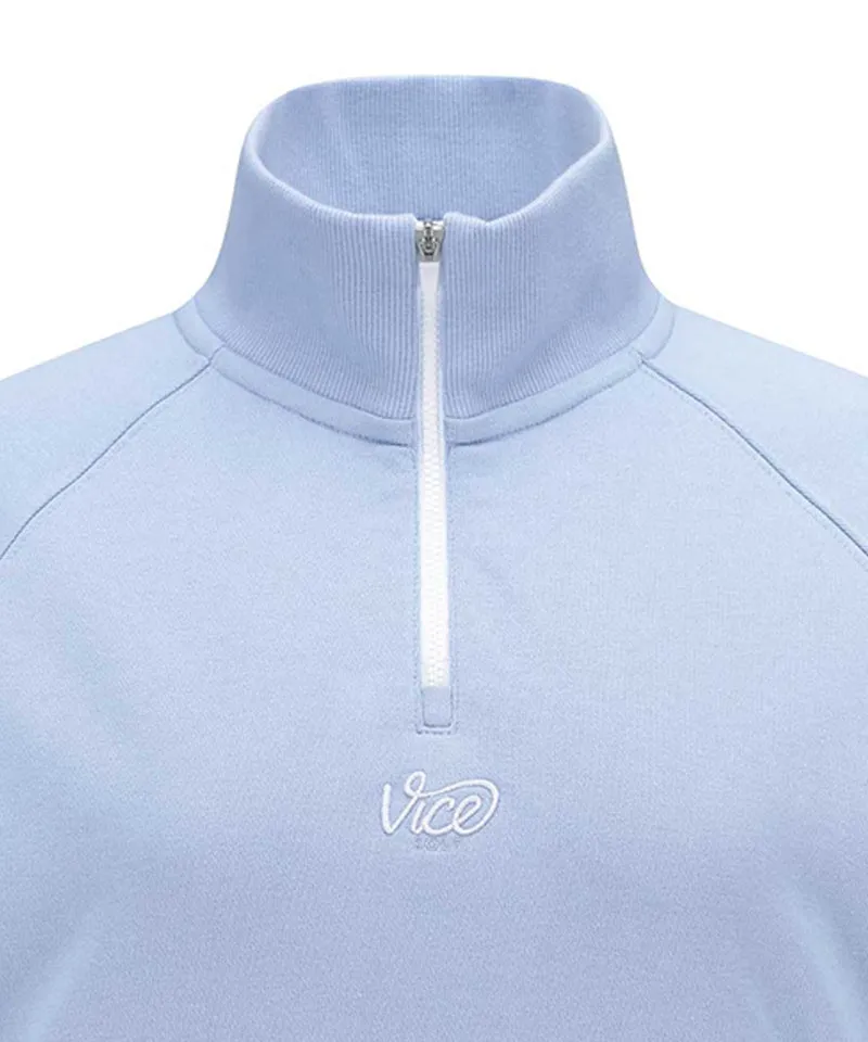 Vice Golf Atelier Women's Half Zip-Up Sweatshirt - Blue