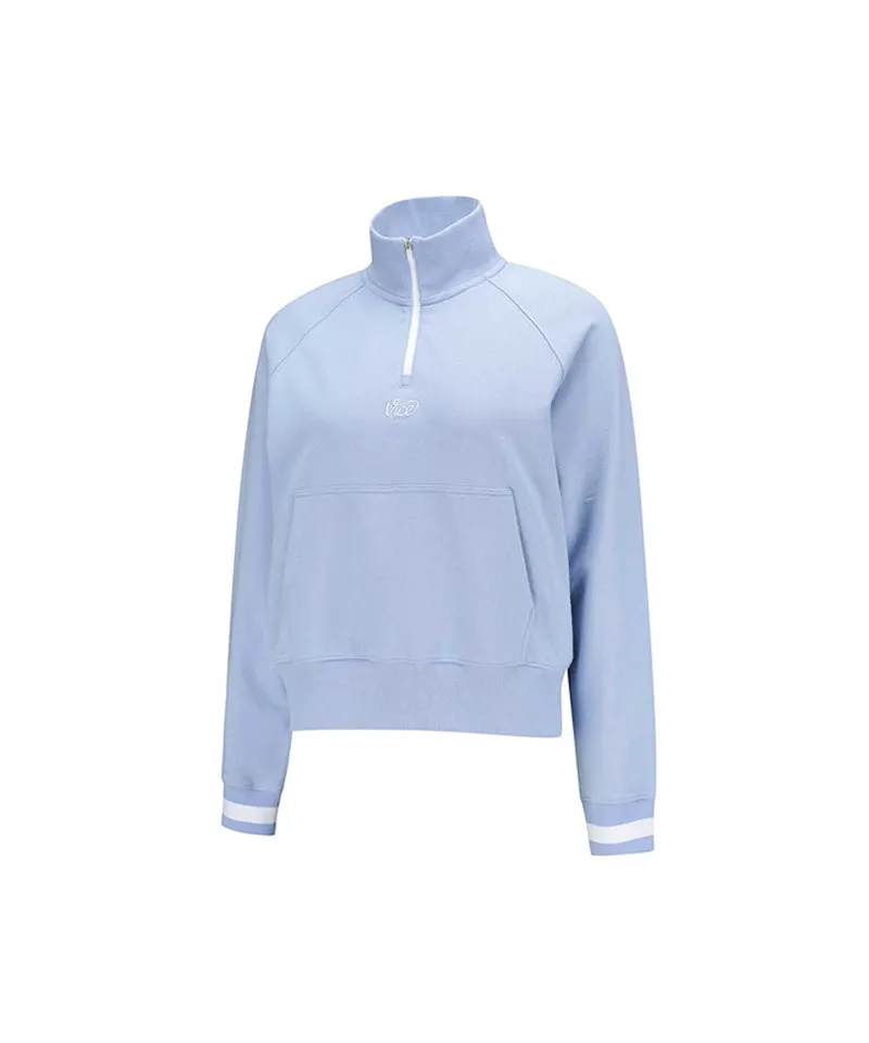 Vice Golf Atelier Women's Half Zip-Up Sweatshirt - Blue