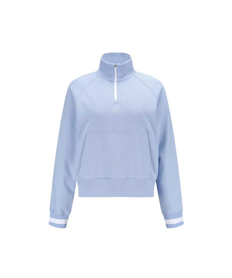Vice Golf Atelier Women's Half Zip-Up Sweatshirt - Blue