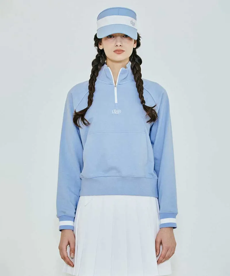 Vice Golf Atelier Women's Half Zip-Up Sweatshirt - Blue