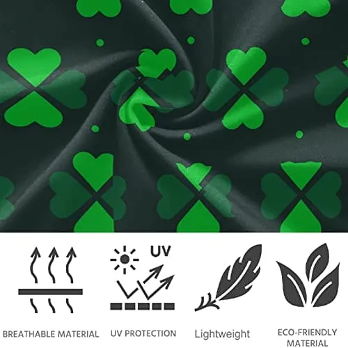visesunny High Waist Yoga Pants with Pockets Green Clover Dot Print Buttery Soft Tummy Control Running Workout Pants 4 Way Stretch Pocket Leggings