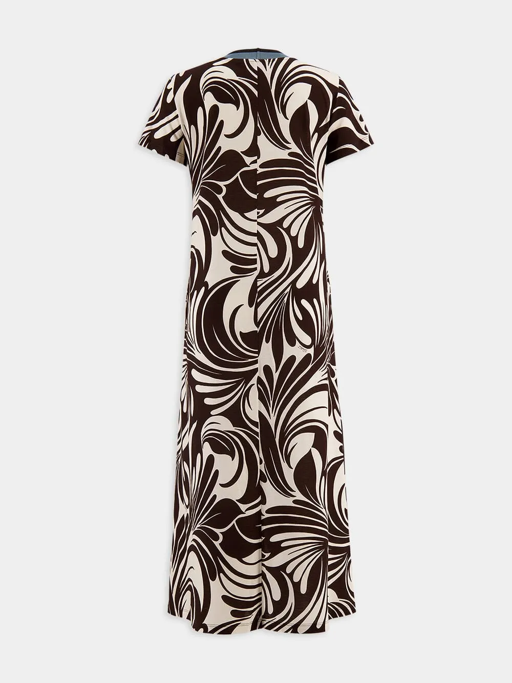 Watermarble Cotton Swing Dress