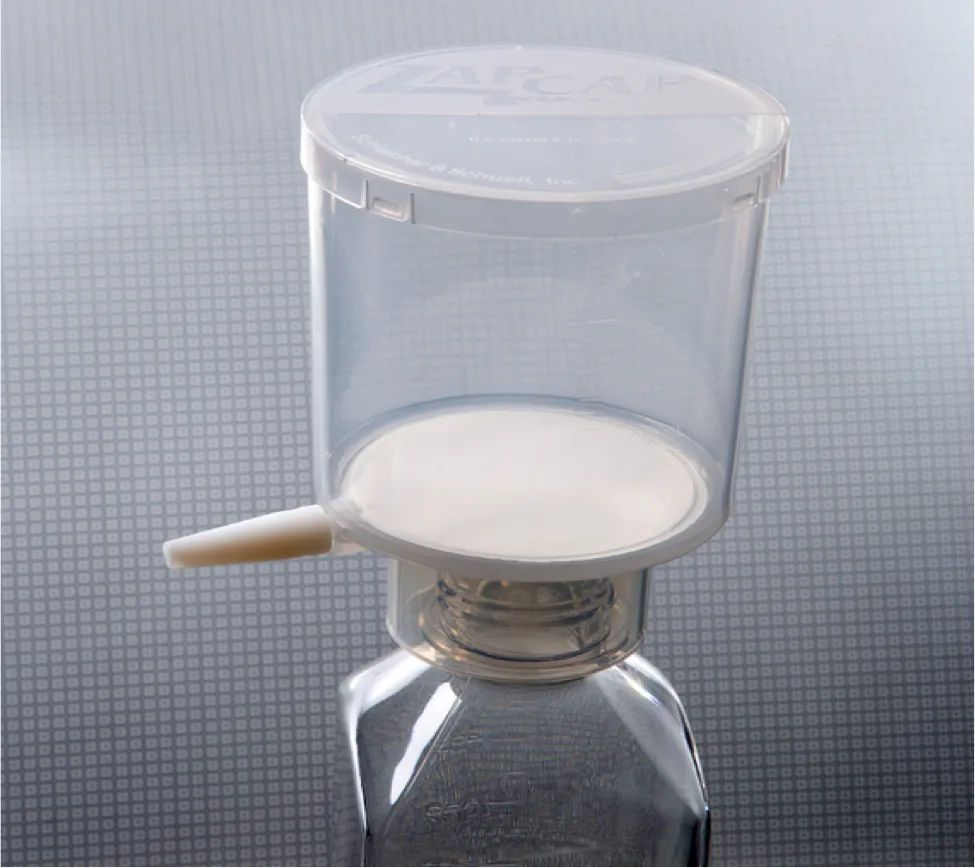Whatman GVS 10443401 ZapCap-S Bottle top Filter, CA 0.2 µm, 76mm filter diameter, 500mL Reservoir, Sterile