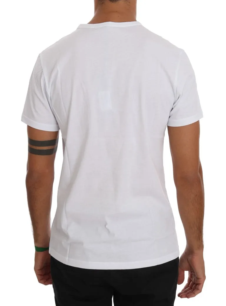 White Cotton Crewneck T-Shirt