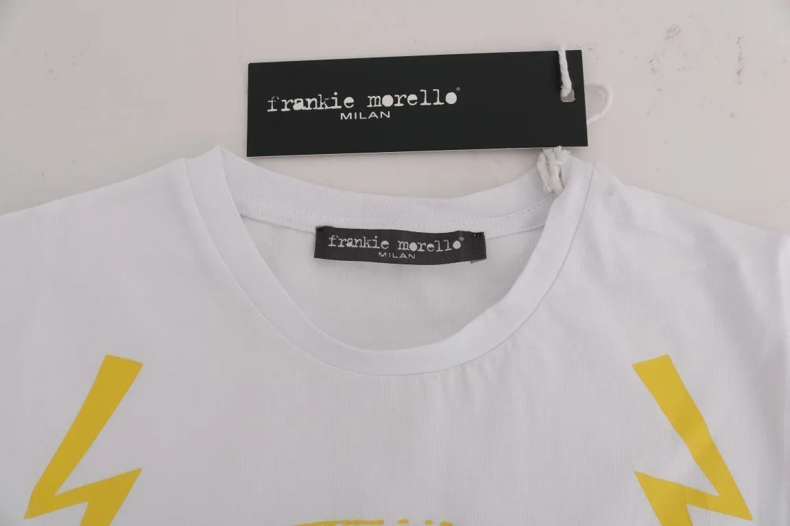 White Cotton Crewneck T-Shirt