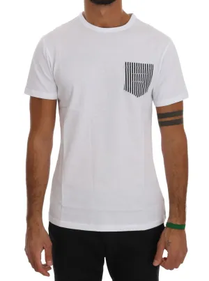 White Cotton Crewneck T-Shirt