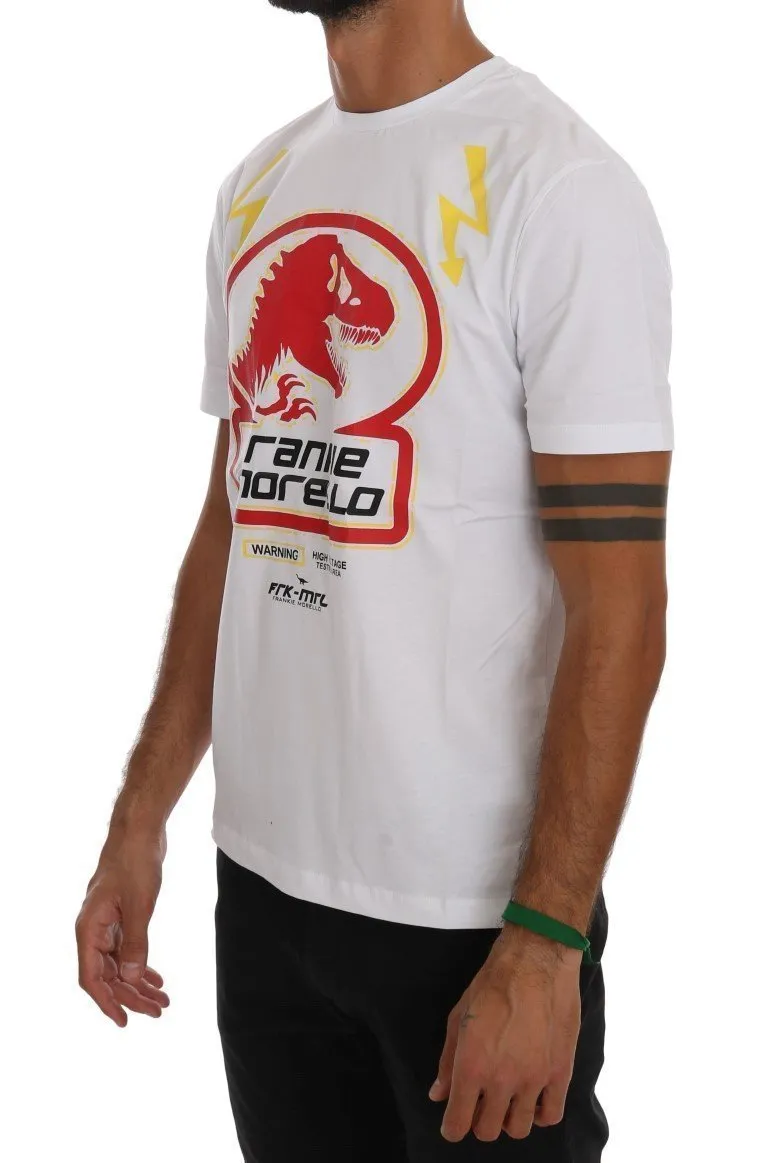 White Cotton Crewneck T-Shirt