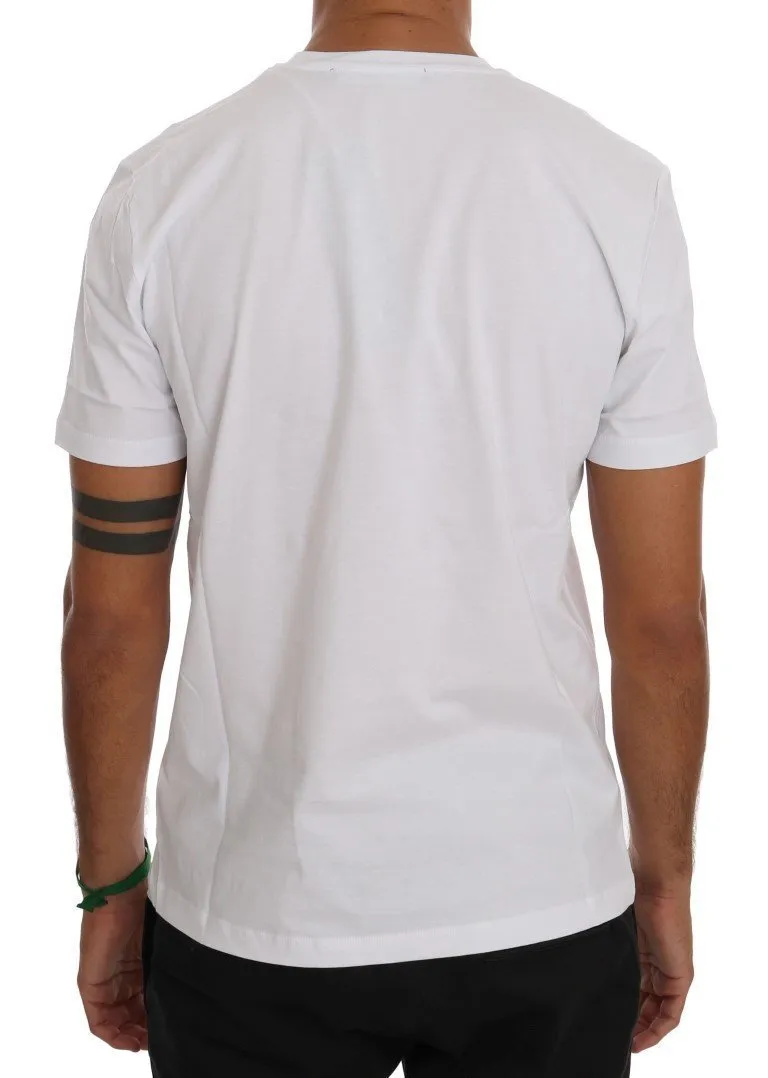 White Cotton Crewneck T-Shirt